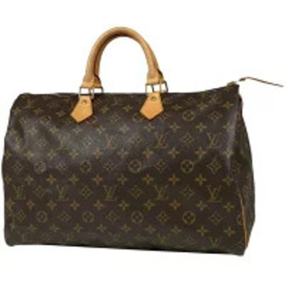 Louis Vuitton Speedy Boston Bag Commuter Handbag Monogram Brown